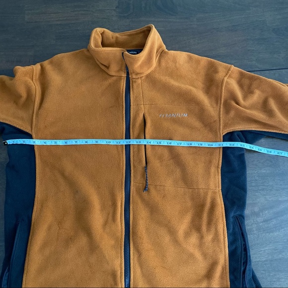 COLUMBIA Orange Fleece Jacket Titanium - Picture 8 of 14